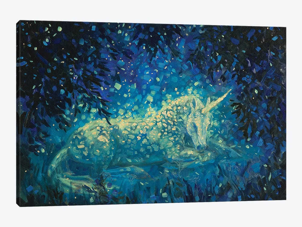 Sparkling Unicorn by Tatiana Nikolaeva 1-piece Canvas Art