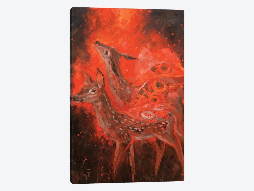 Winged Deer by Tatiana Nikolaeva 1-piece Canvas Art