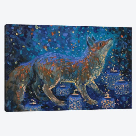 Magic Fox Canvas Print #TNV94} by Tatiana Nikolaeva Canvas Art
