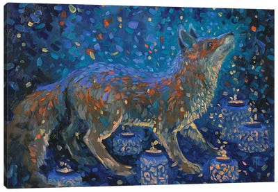 Magic Fox Canvas Art Print - Tatiana Nikolaeva