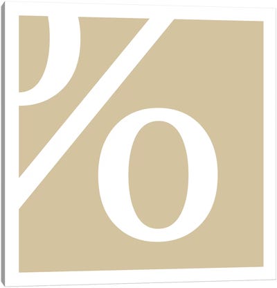 percent3 Canvas Art Print - Punctuation Art