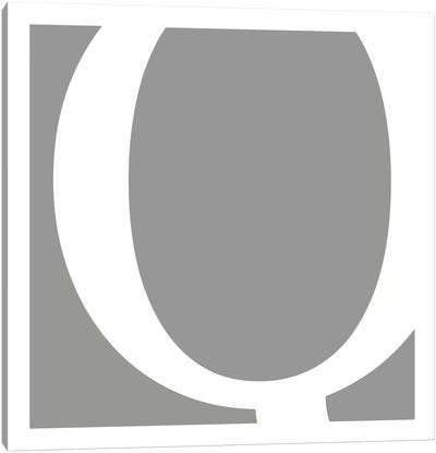 Q5 Canvas Art Print - Letter Q