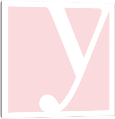 Y4 Canvas Art Print - Letter Y