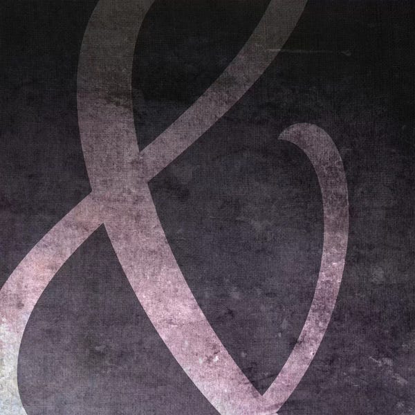 Black & Pink: Film Negative Ampersand by 5by5collective