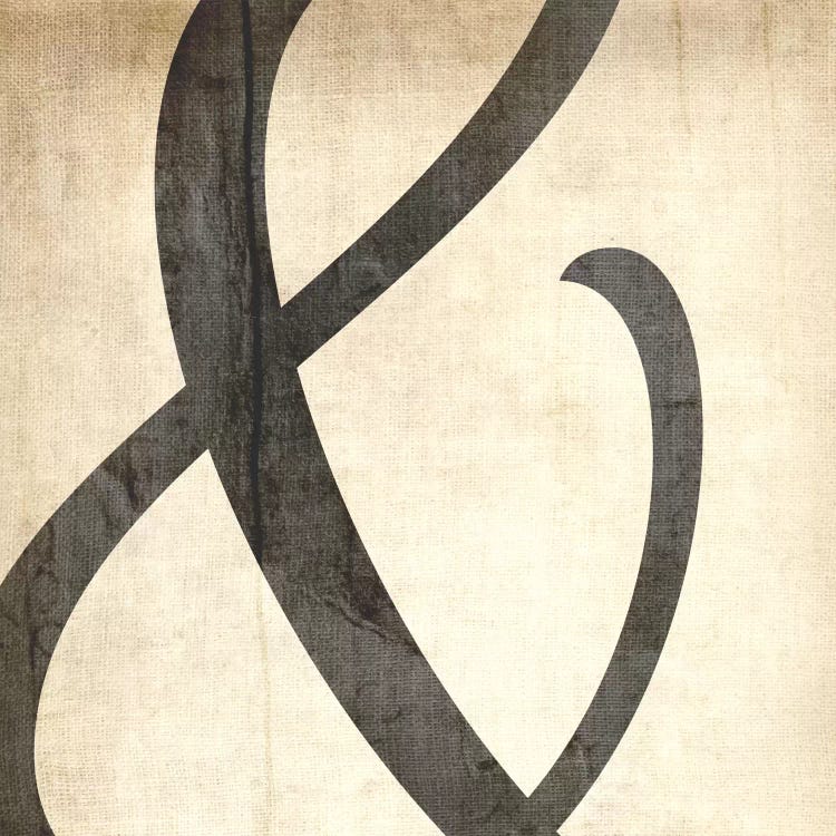 Bleached Linen Ampersand