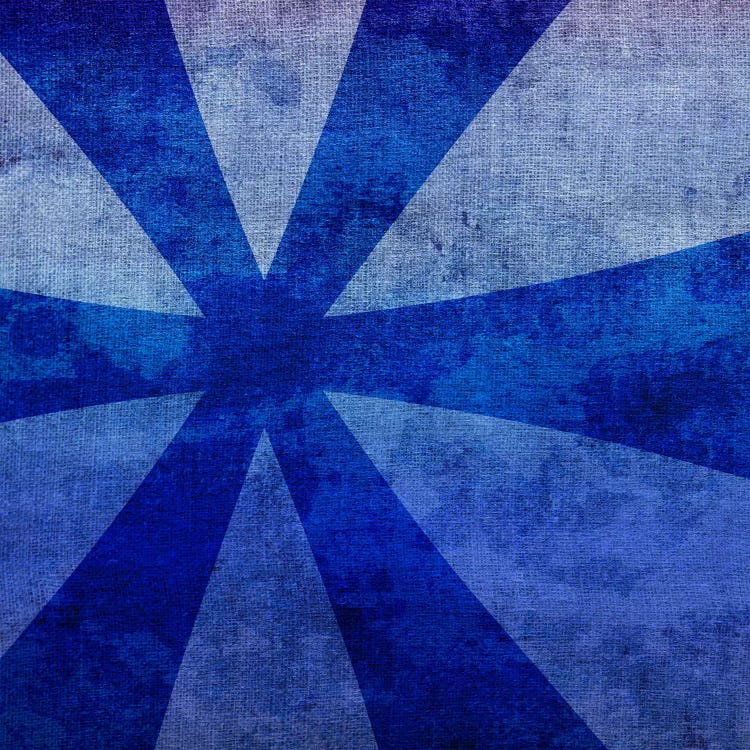 Blue to Purple Asterisk by 5by5collective wall art