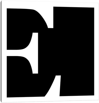 E1 Canvas Art Print - Letter E