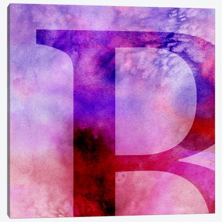 B-Purple Canvas Print #TOA223} by 5by5collective Canvas Wall Art