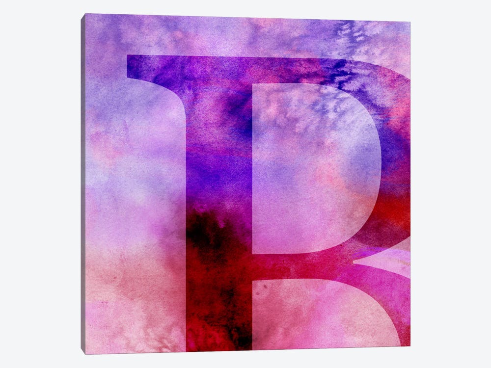 B-Purple by 5by5collective 1-piece Canvas Art Print