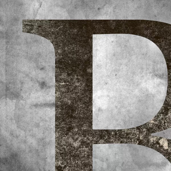 The Letter B: B-Silver Fading by 5by5collective