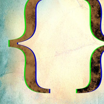 brackets-Insta by 5by5collective canvas print