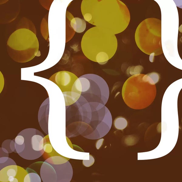 Punctuation: brackets-Pearl by 5by5collective