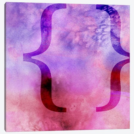 brackets-Purple Canvas Print #TOA229} by 5by5collective Canvas Art
