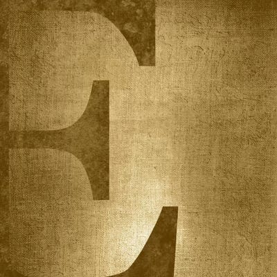 E-Gold Shimmer by 5by5collective metal wall art