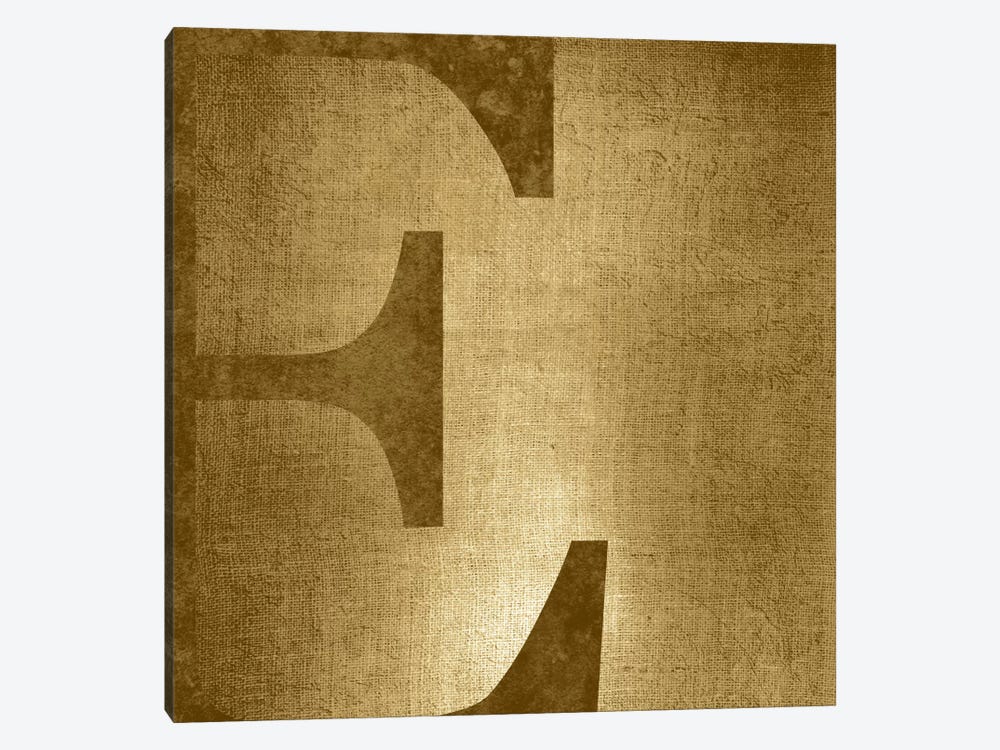 E-Gold Shimmer by 5by5collective 1-piece Canvas Artwork