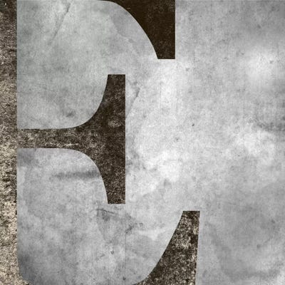 E-Silver Fading by 5by5collective framed canvas print