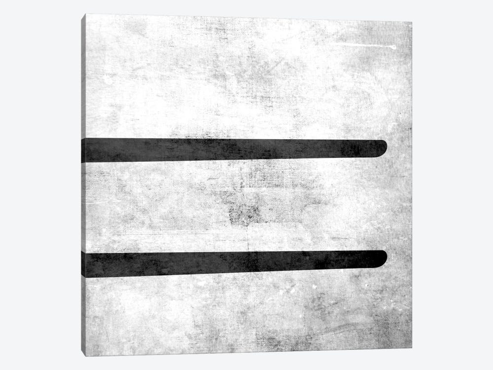 Equal-B&W Scuff by 5by5collective 1-piece Canvas Wall Art