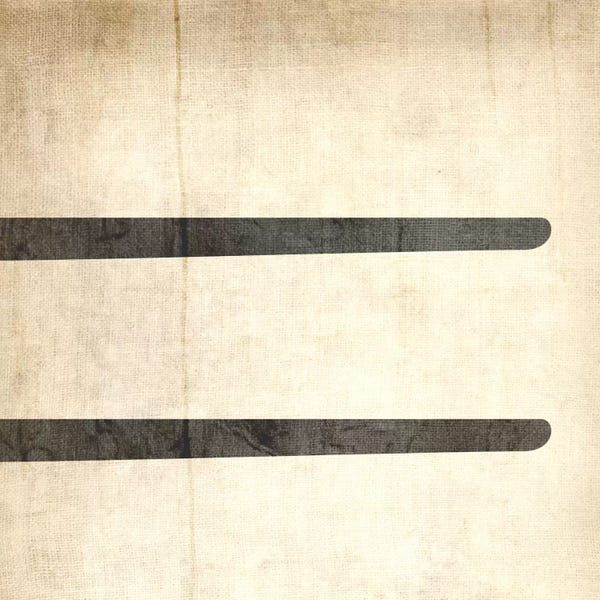 Punctuation: Equal-Bleached Linen by 5by5collective