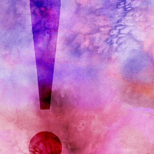 Punctuation: exclamation-Purple by 5by5collective