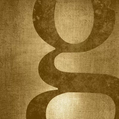 G-Gold Shimmer by 5by5collective art print