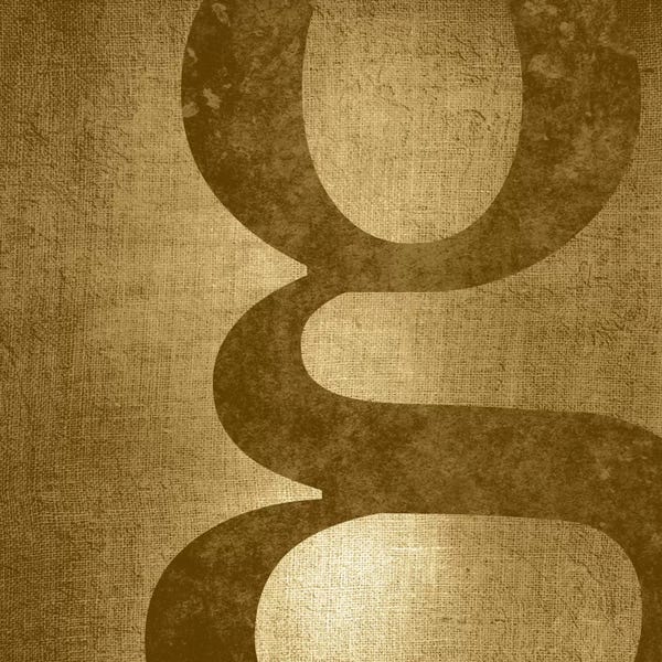 The Letter G: G-Gold Shimmer by 5by5collective