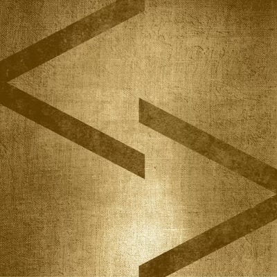 greater less than-Gold Shimmer by 5by5collective canvas print