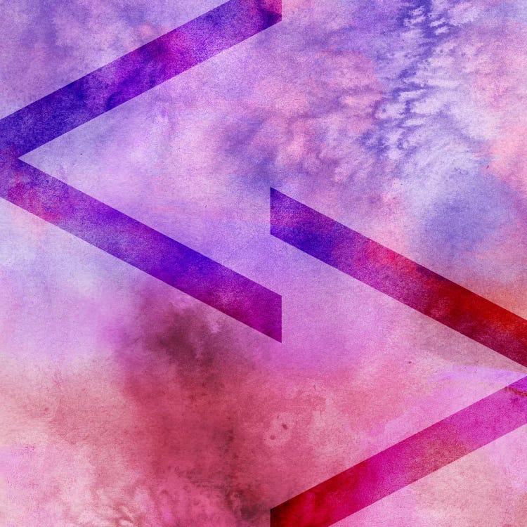 greater less than-Purple by 5by5collective wall art