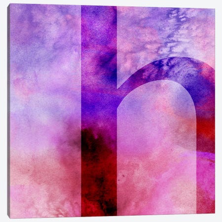 H-Purple Canvas Print #TOA295} by 5by5collective Canvas Artwork