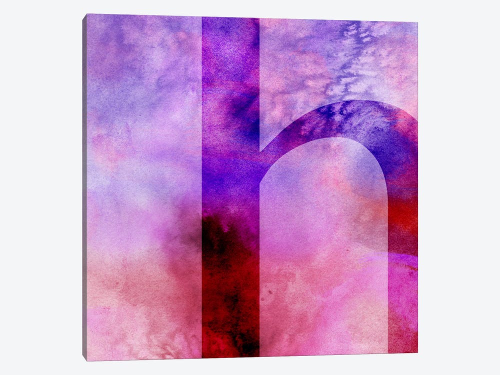 H-Purple by 5by5collective 1-piece Canvas Wall Art