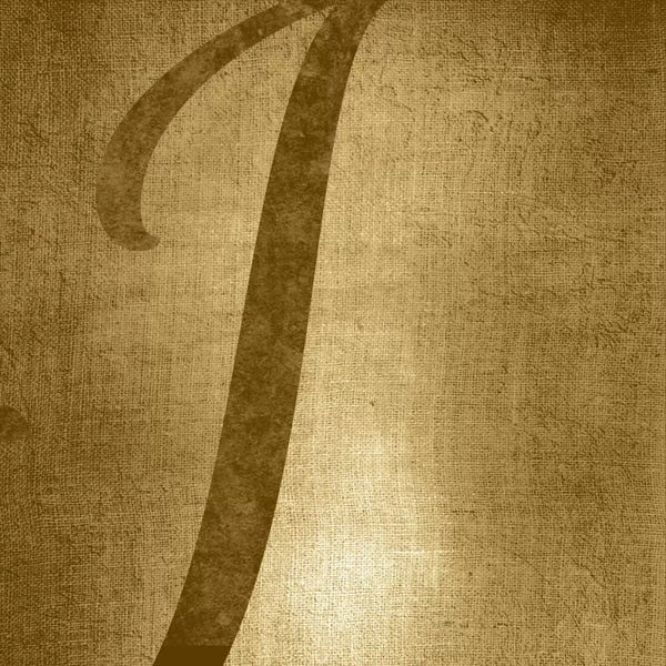 The Letter I: I-Gold Shimmer by 5by5collective