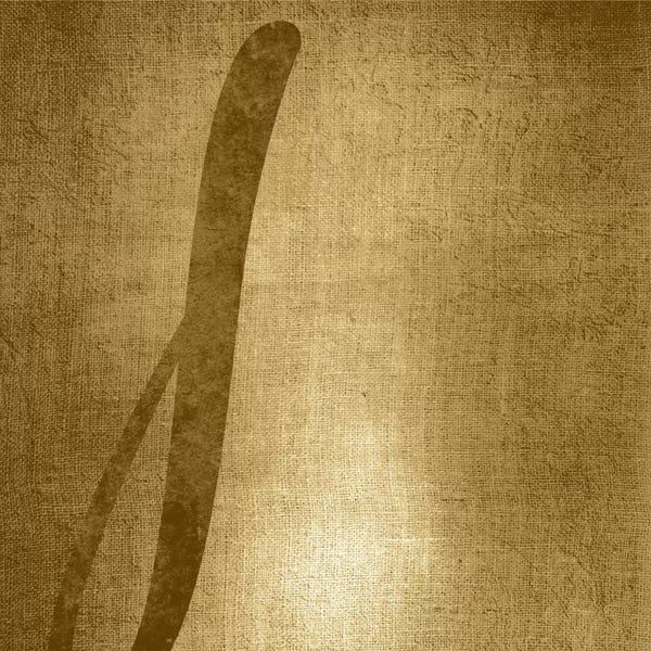 The Letter J: J-Gold Shimmer by 5by5collective