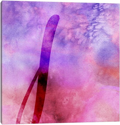J-Purple Canvas Art Print - Letter J
