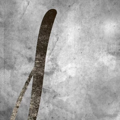 J-Silver Fading by 5by5collective framed canvas print