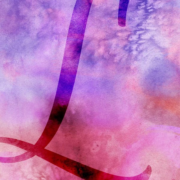 Alphabet: L-Purple by 5by5collective