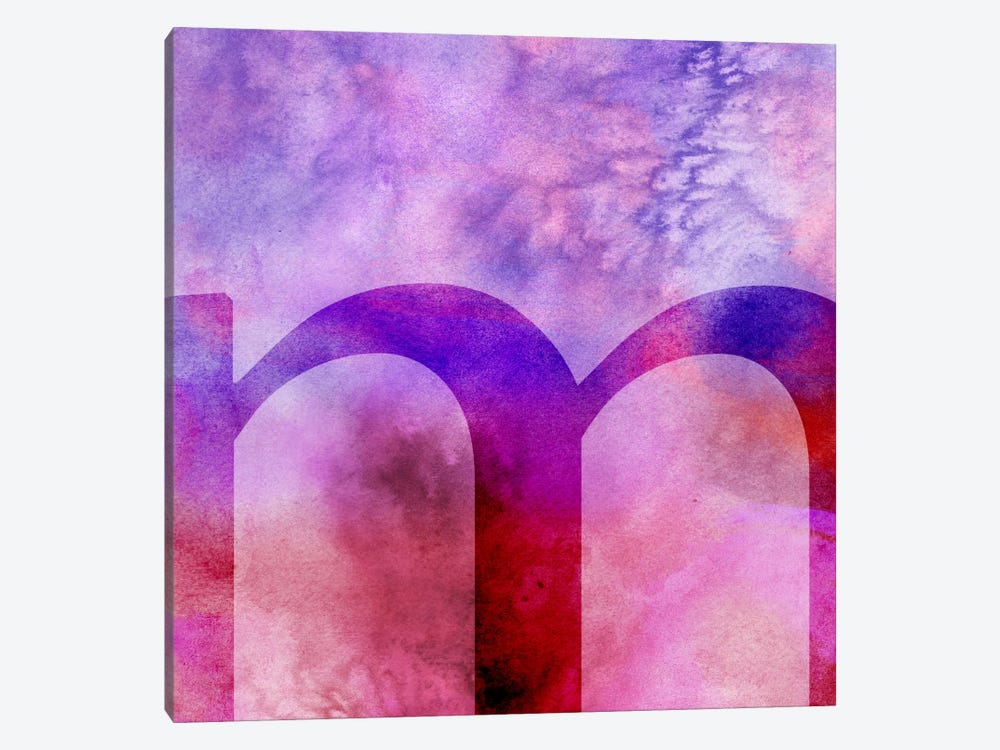 M-Purple by 5by5collective 1-piece Canvas Art