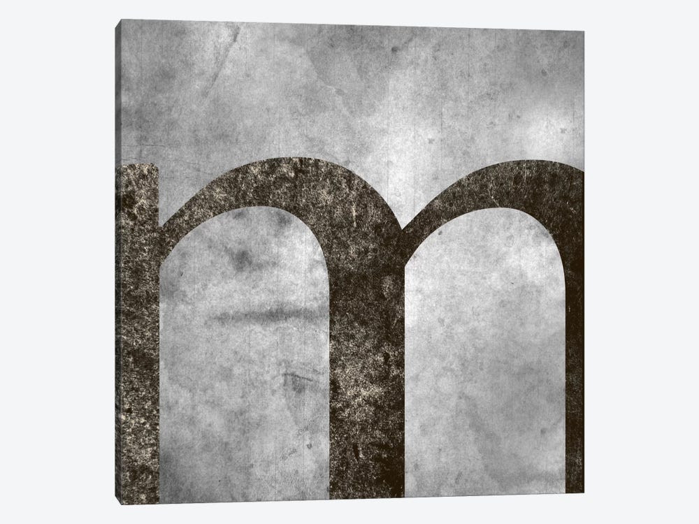 M-Silver Fading by 5by5collective 1-piece Canvas Print