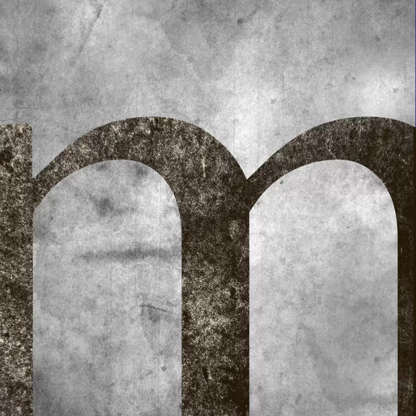 Alphabet: M-Silver Fading by 5by5collective