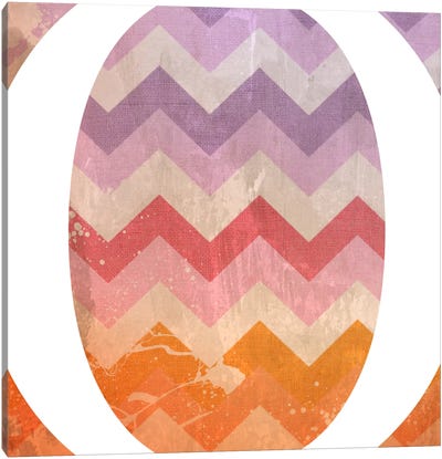 O-Blah Stained Canvas Art Print - Chevron Patterns