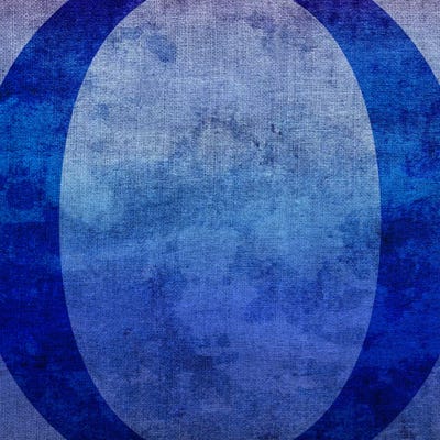 O-Blue To Purple Stain by 5by5collective canvas print