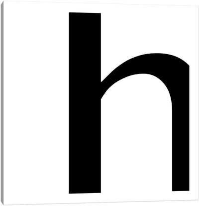 H2 Canvas Art Print - Letter H