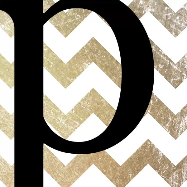 Chevron: P-Bold Gold Chevron by 5by5collective