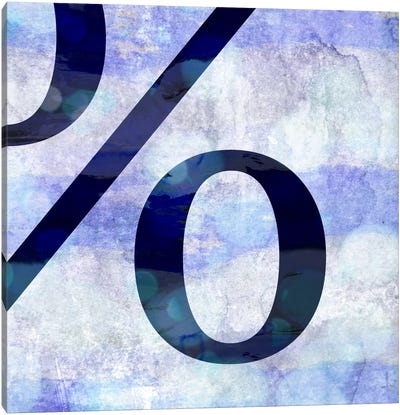 percent-Hazy Canvas Art Print - Punctuation Art