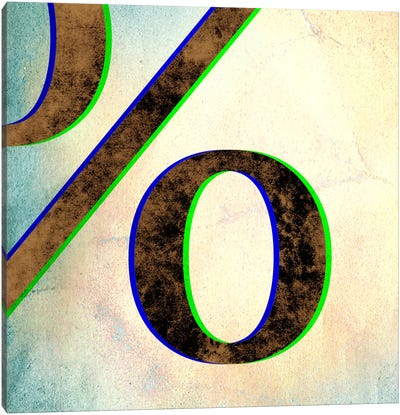 percent-Insta Canvas Art Print - Punctuation Art