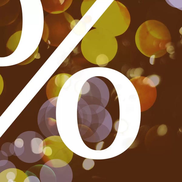 Punctuation: percent-Pearl by 5by5collective