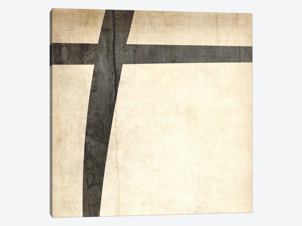 Plus-Bleached Linen by 5by5collective 1-piece Canvas Print