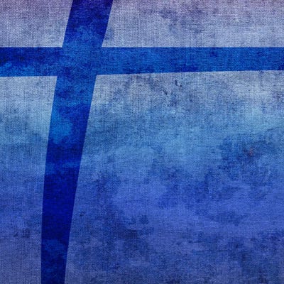 Plus-Blue To Purple Stain by 5by5collective canvas print