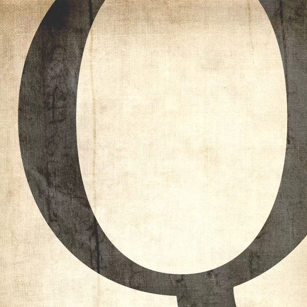 The Letter Q: Q-Bleached Linen by 5by5collective