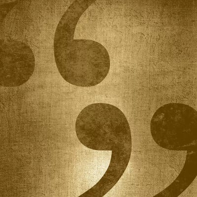 quotes-Gold Shimmer by 5by5collective canvas print