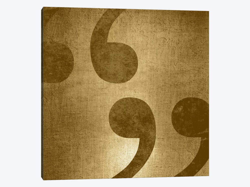 quotes-Gold Shimmer by 5by5collective 1-piece Canvas Wall Art