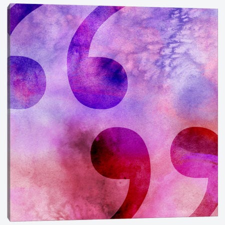 quotes-Purple Canvas Print #TOA373} by 5by5collective Canvas Wall Art